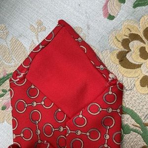 Hermes Tie Design 614 Red